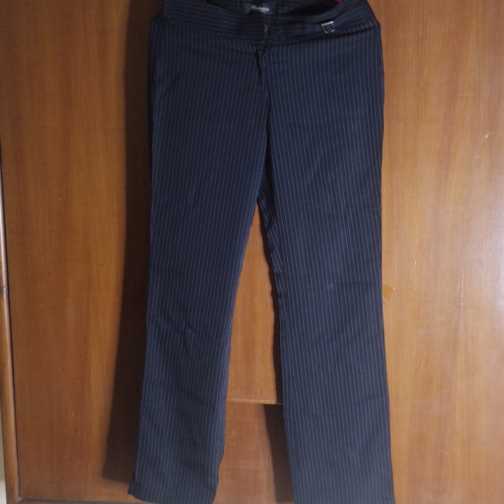 ๐ unused black regular fit stripe formal trousers - Picture 10 of 10